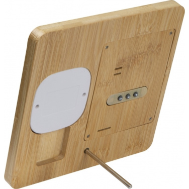 Logotrade business gift image of: Bamboo weather station GRANADA