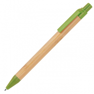 Logo trade promotional giveaways image of: Wheatstraw and bamboo ballpen HALLE