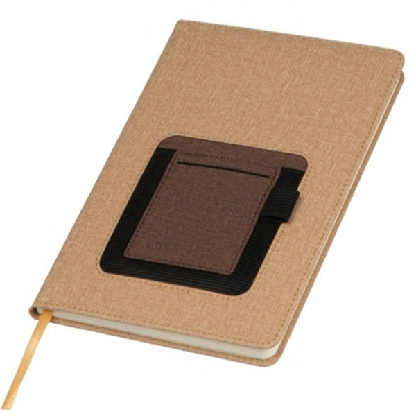 Logo trade promotional merchandise photo of: A5 notebook TILBURG