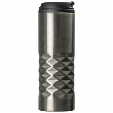 Logo trade corporate gift photo of: Thermal stainless steel mug SANTANDER 500 ml