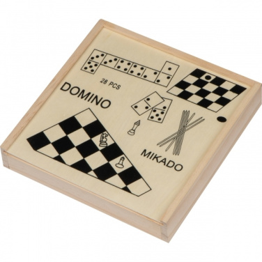 Logo trade corporate gifts picture of: Wooden game collection RIGA