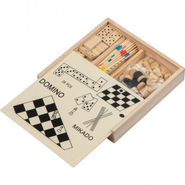 Logo trade promotional items picture of: Wooden game collection RIGA