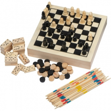 Logotrade promotional product picture of: Wooden game collection RIGA