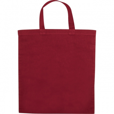 Logo trade corporate gifts image of: Cotton bag with short handles BREGENZ