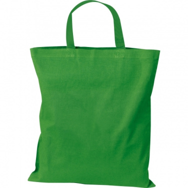 Logo trade promotional product photo of: Cotton bag with short handles BREGENZ