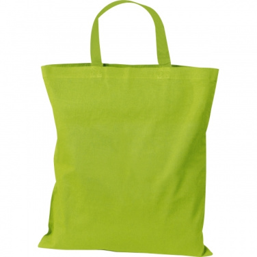 Logo trade promotional giveaways picture of: Cotton bag with short handles BREGENZ