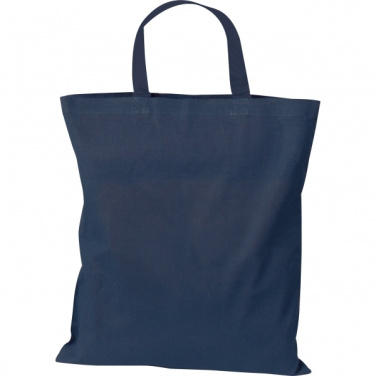 Logo trade promotional products image of: Cotton bag with short handles BREGENZ