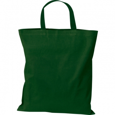 Logo trade promotional items image of: Cotton bag with short handles BREGENZ