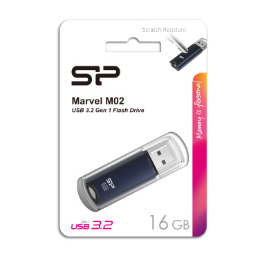 Logo trade promotional gifts picture of: Pendrive Silicon Power Marvel - M02 3.2 16GB