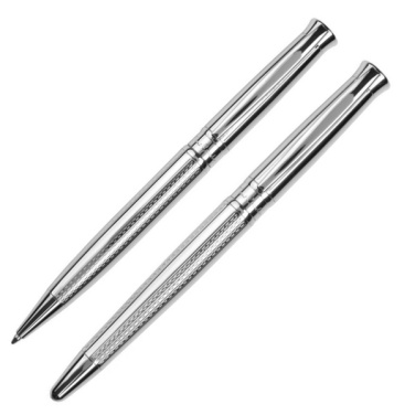 Logotrade business gift image of: Metal set of ballpoint pen and roller ROI