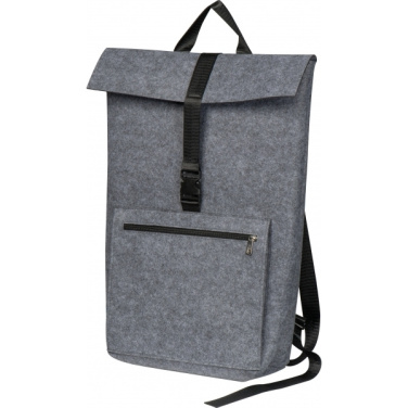 Logo trade advertising products picture of: RPET Felt Backpack BIRMINGHAM