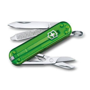 Logo trade advertising products image of: Pocket knife Classic SD transparent Victorinox