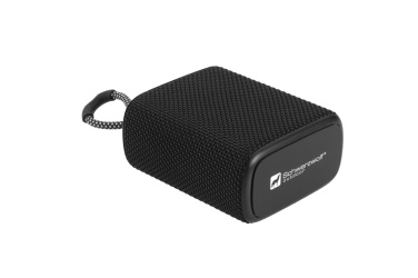 Logo trade promotional item photo of: Waterproof bluetooth speaker HARDEOL Schwarzwolf