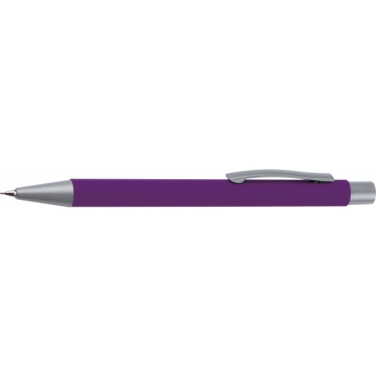 Logo trade advertising products picture of: Mechanical pencil soft touch ANCONA