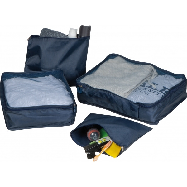 Logo trade promotional giveaways image of: 4-piece travel set BELMONT