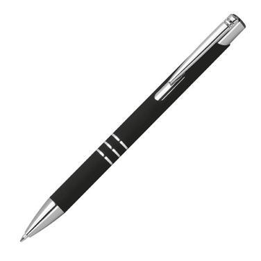 Logo trade corporate gifts picture of: Semi gel pen soft touch DUNMORE