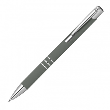 Logo trade corporate gifts image of: Semi gel pen soft touch DUNMORE