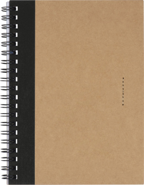 Logo trade promotional merchandise photo of: Spiral notebook Ravenna