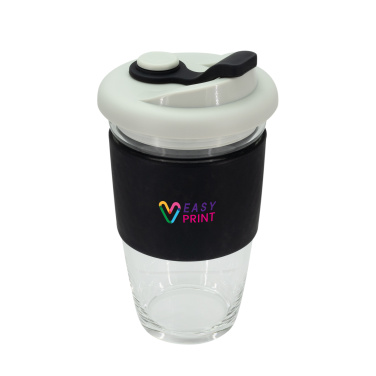 Logo trade business gift photo of: Glass coffee cup 424 ml