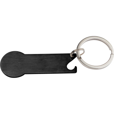 Logo trade corporate gifts picture of: Keyring with shopping cart chip STICKIT