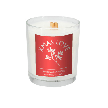 Logotrade promotional gift image of: Soy candle 190g Christmas love