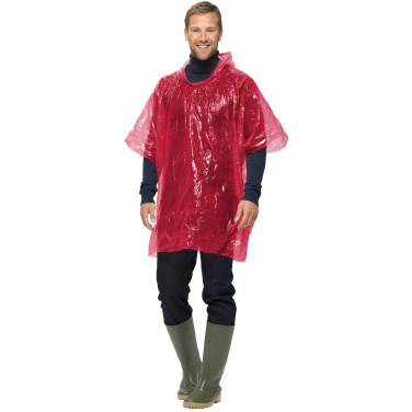 Logotrade promotional item image of: Xina rain poncho in storage ball with keychain