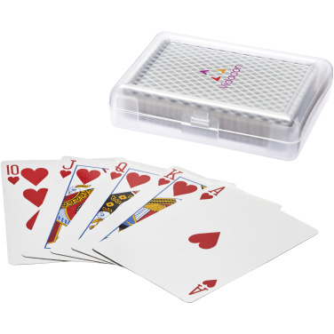 Logo trade promotional gifts image of: Reno playing cards set in case