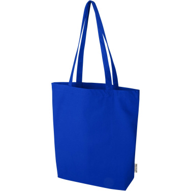 Logo trade business gifts image of: Florida 270 g/m² GRS recycled tote bag 10L