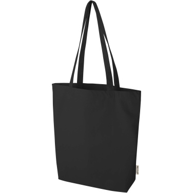 Logo trade corporate gifts image of: Florida 270 g/m² GRS recycled tote bag 10L