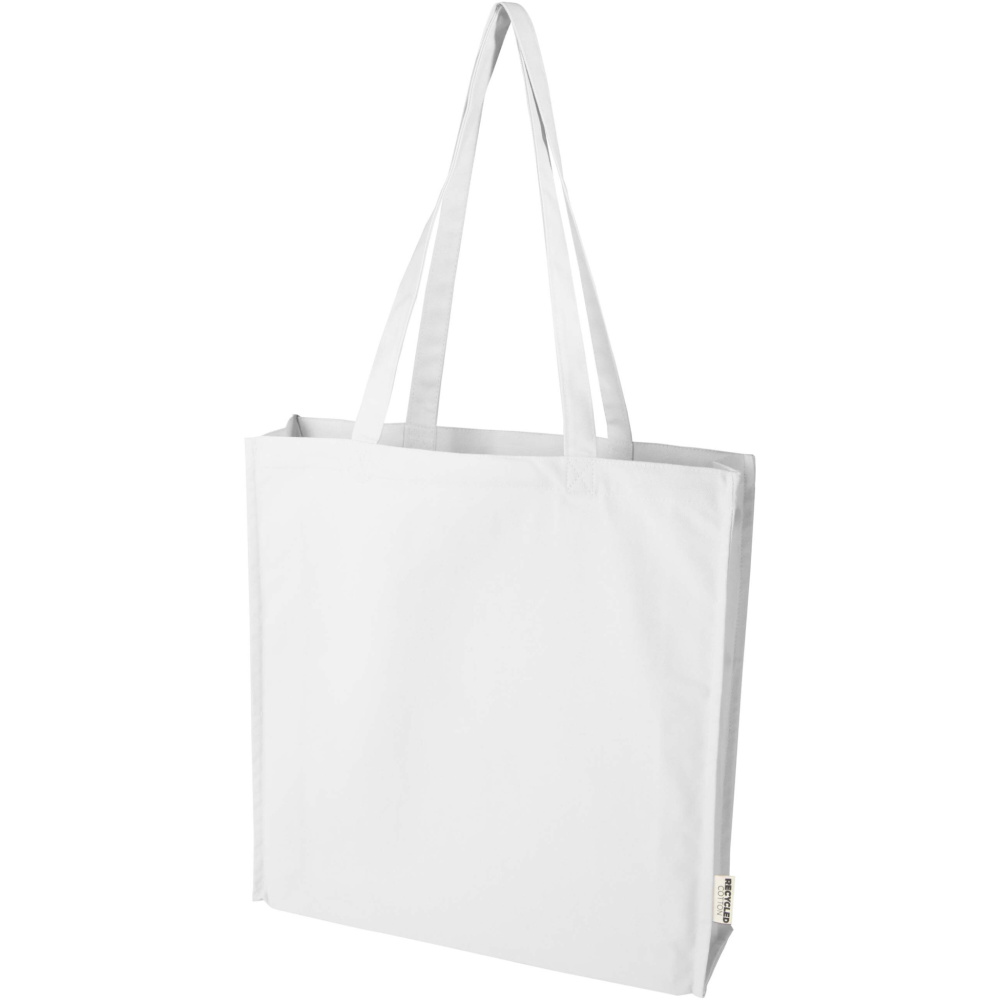 Logotrade business gift image of: Florida 270 g/m² GRS recycled gusset tote bag 14L