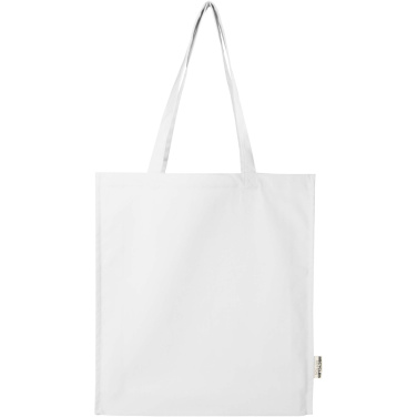 Logotrade promotional gift image of: Florida 270 g/m² GRS recycled gusset tote bag 14L