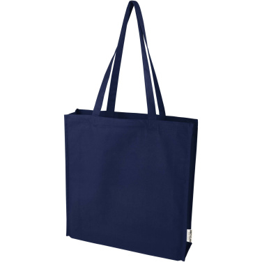 Logotrade promotional gift image of: Florida 270 g/m² GRS recycled gusset tote bag 14L