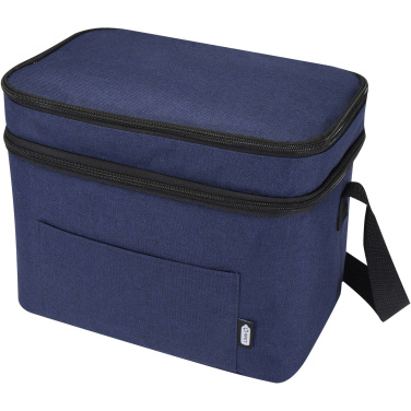 Logo trade promotional gifts image of: Tundra GRS RPET double compartments cooler bag 13L