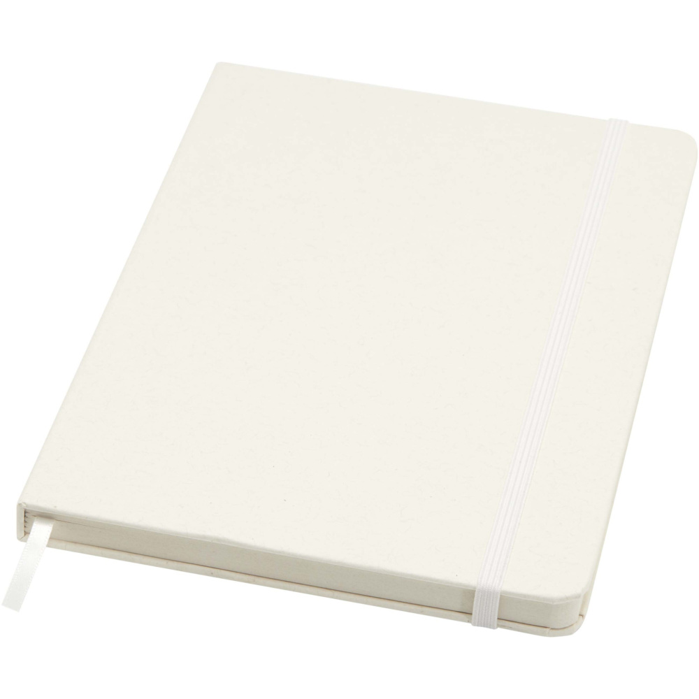 Logo trade promotional items picture of: Bass A5 recycled hard cover notebook with lined pages