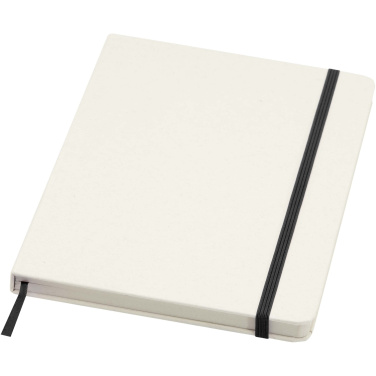 Logo trade business gift photo of: Bass A5 recycled hard cover notebook with lined pages