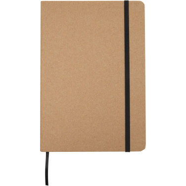 Logo trade advertising products picture of: Holm A5 stone paper hard cover notebook with lined pages