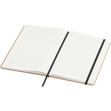 Logo trade business gifts image of: Holm A5 stone paper hard cover notebook with lined pages