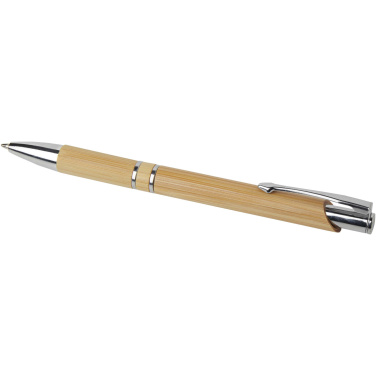 Logotrade advertising products photo of: Wicker bamboo ballpoint pen