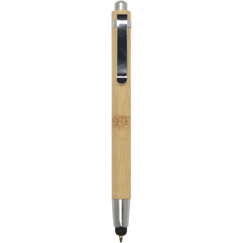 Logo trade promotional gift photo of: Elm bamboo ballpoint pen