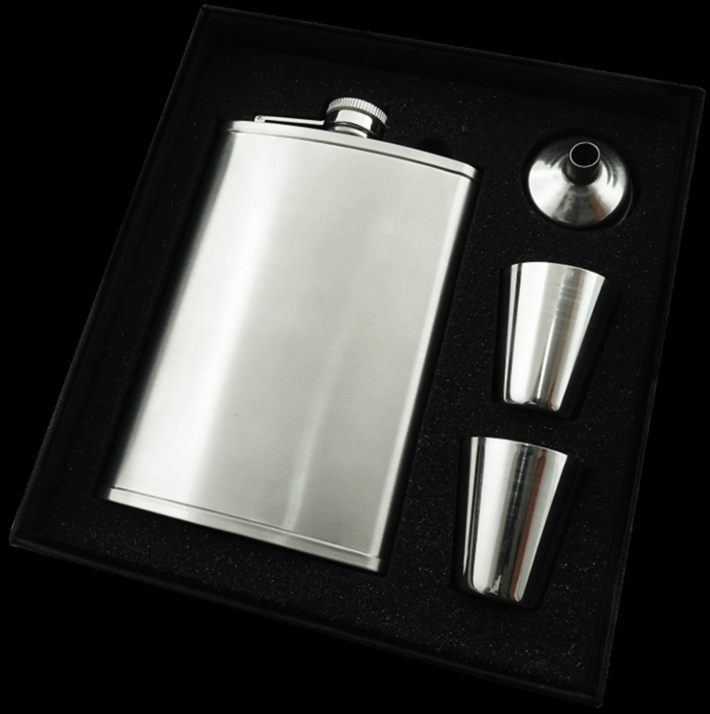 Logotrade promotional giveaway image of: Hip flask Set 92203600