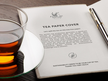 Logotrade promotional gift picture of: Recycled Tea Notebook 209734000