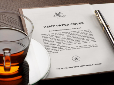 Logo trade advertising products picture of: Recycled Hemp Notebook 209734300