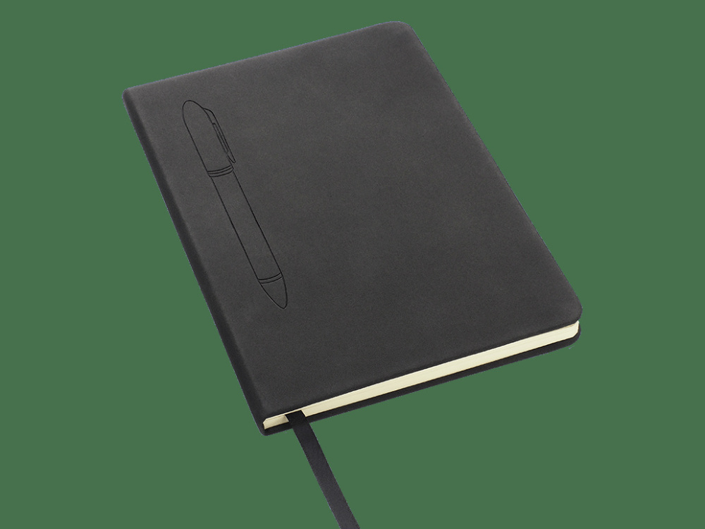 Logo trade promotional merchandise image of: Magnetic notebook with a pen 124715100