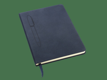 Logo trade business gifts image of: Magnetic notebook with a pen 124715100