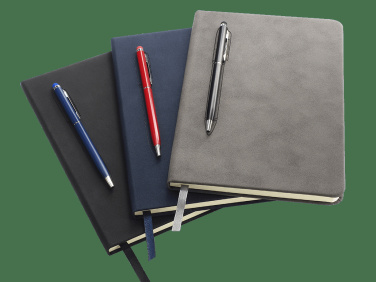 Logo trade promotional giveaways picture of: Magnetic notebook with a pen 124715100