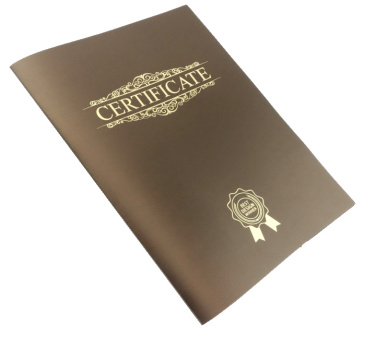 Logo trade promotional giveaways picture of: Certificate cover 152094