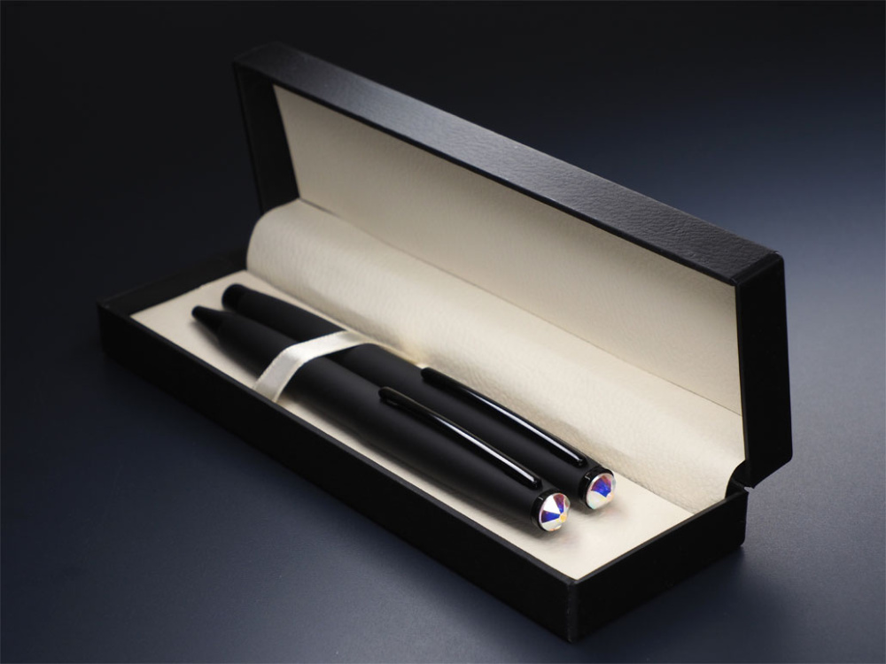 Logo trade promotional giveaway photo of: Swarovski Crystal Pen set 1236036