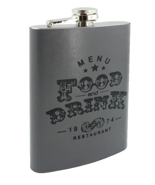 Logo trade promotional gifts image of: Hip flask 425119