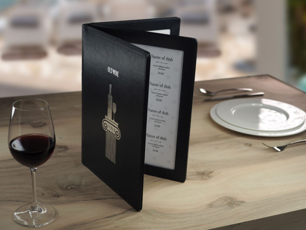 Logo trade promotional gifts picture of: Menu cover 1065119