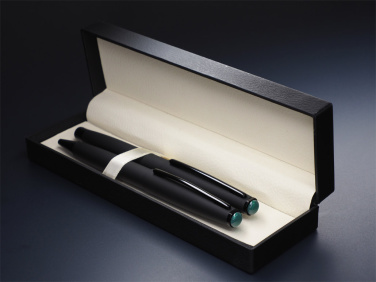 Logo trade advertising products picture of: Agate stone Pen set 1289036